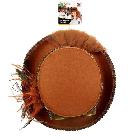 CYLINDER KAPELUSZ STEAMPUNK Z WELONEM