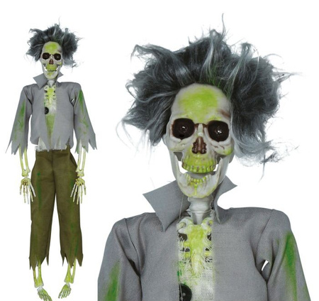 DEKORACJA WISZĄCA SZKIELET ZOMBIE 45 CM