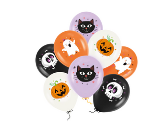 BALONY LATEKSOWE HALLOWEEN 30 CM 8 SZT