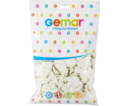 BALONY LATEKSOWE BIAŁE 21 CM 100 SZT