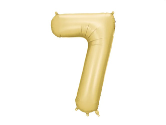 BALON FOLIOWY 7 CYFRA 86 CM ZŁOTY