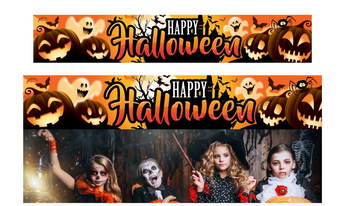 BANER MATERIAŁOWY „HAPPY HALLOWEEN” 290X50 CM