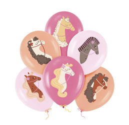 BALONY LATEKSOWE KONIKI 30 CM 6 SZT