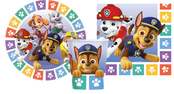 ZESTAW PSI PATROL TALERZYKI+KUBECZKI+SERWETKI