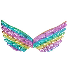 SKRZYDŁA METALIZOWANE TĘCZOWE
