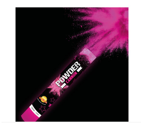 TUBA KONFETTI Z RÓŻOWYM PROSZKIEM 30 CM