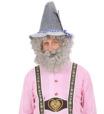 PERUKA Z BRODĄ SIWA KAPITAN