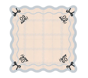 SERWETKI PAPIEROWE 33 CM KREMOWE 60 HAPPY 12 SZT