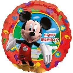 BALON FOLIOWY 43cm, MYSZKA MICKEY URODZINY