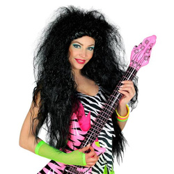 PERUKA CZARNA GWIAZDA ROCK