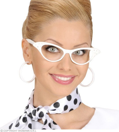 OKULARY BIAŁE LATA 50