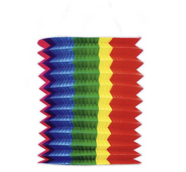 LATARNIA TUBA TĘCZOWA 20 CM