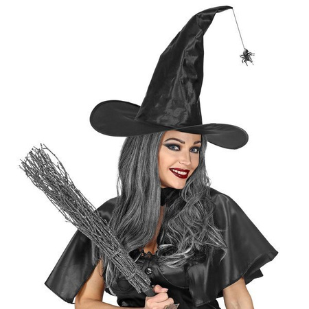 KAPELUSZ CZAROWNICY Z PAJĄKIEM HALLOWEEN 