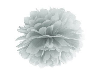 KWIAT BIBUŁOWY 35 cm SREBRNY