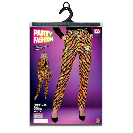 SPODNIE DAMSKIE CEKINOWE TYGRYS