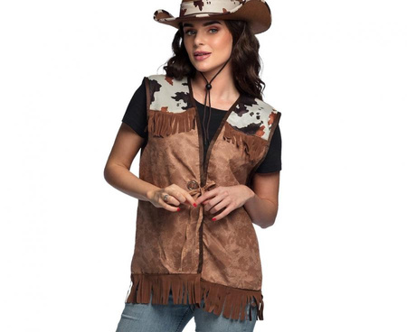 #STDO Kamizelka Western brązowy (M)