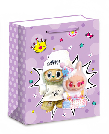 TOREBKA PREZENTOWA LABOBO FIOLETOWA 31 X 40 X 12 CM 