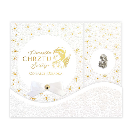 ALBUM PAMIĄTKA CHRZEST ŚWIĘTY OD BABCI I DZIADKA 