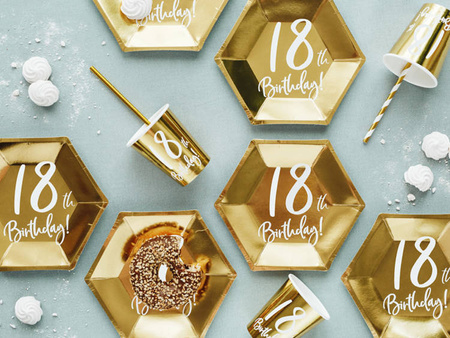 KUBECZKI 18TH BIRTHDAY 220ml, 6szt.