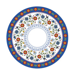 TALERZYKI FOLKLORYSTYCZNE LUDOWE WZORY 23 CM