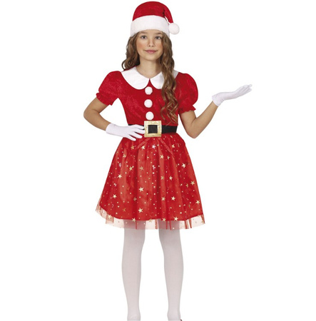 STRÓJ MAŁA MIKOŁAJKA GWIAZDKI 