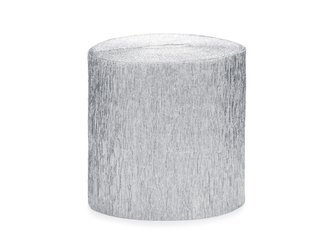 KREPA DEKORACYJNA SREBRNA, 5cm/10m