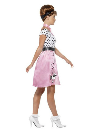 STRÓJ SUKIENKA ROCK'N'ROLL RÓŻOWA '50