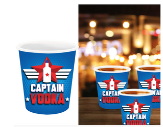 KIELISZKI DO WÓDKI 3 SZT CAPITAN VODKA