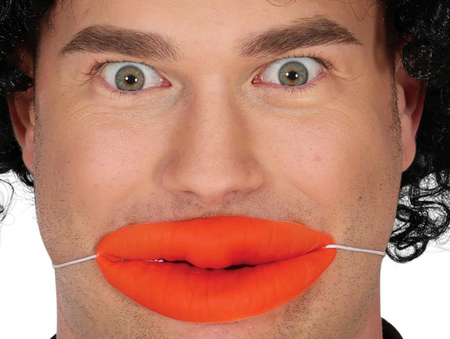 LATEKSOWE GROTESKOWE CZERWONE USTA