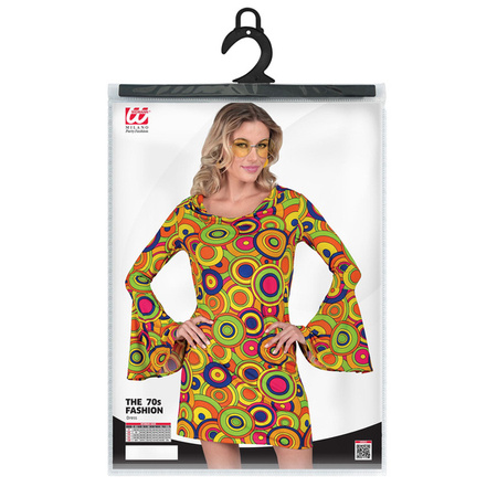 STRÓJ SUKIENKA DAMSKA KOLOROWA KOŁA HIPIS