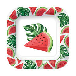 TALERZYKI PAPIEROWE 23CM WATERMELONS