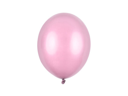 BALONY STRONG 27 CM METALIK CUKIERKOWY RÓŻ 50 SZT