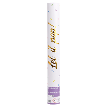 TUBA Z KONFETTI 40 CM MULTIKOLOR FOLIA