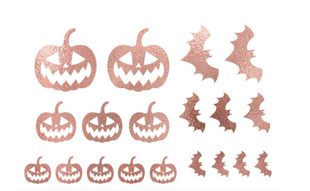 2 ARKUSZE TATUAŻY W KOLORZE RÓŻOWEGO ZŁOTA 15X11CM