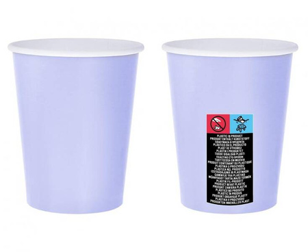 KUBECZKI PAPIEROWE LAWENDOWE 270ml/14 szt.