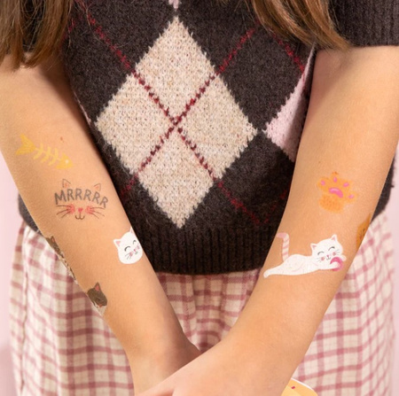 TATUAŻE ZMYWALNE KOTKI 23SZT