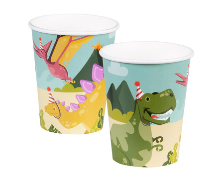 KUBECZKI DINO 250 ML 10 SZT