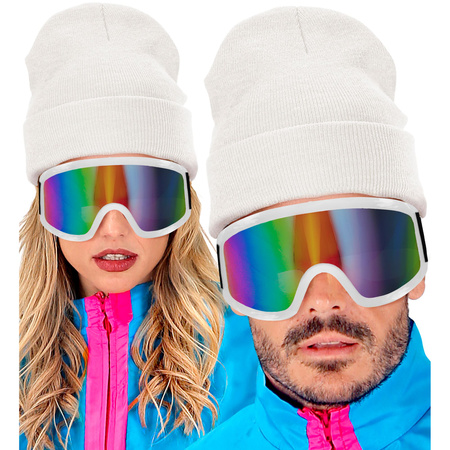 CZAPKA NARCIARZA DISCO BIAŁA