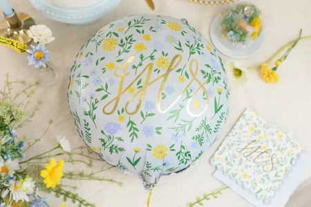 BALON FOLIOWY IHS KOMUNIA 45 CM