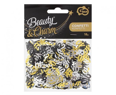 KONFETTI FOLIOWE 40 URODZINY