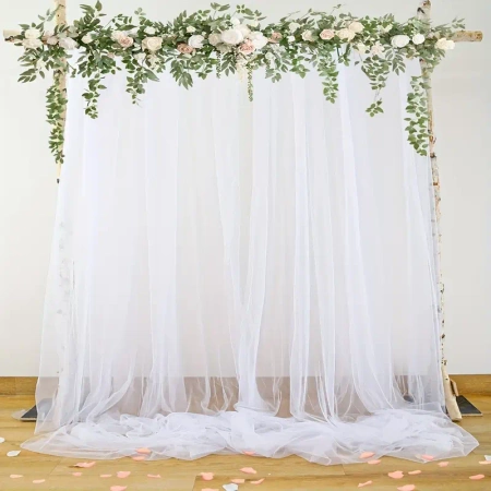 TIUL DEKORACYJNY BIAŁY 1,6 X 10 M