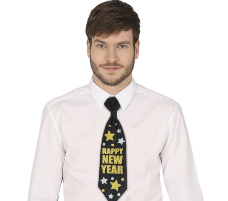 KRAWAT SYLWESTROWY HAPPY NEW YEAR