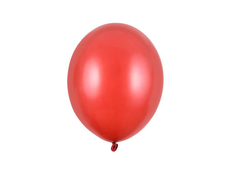 BALONY STRONG 27 CM METALIK CZERWONE 100 SZT