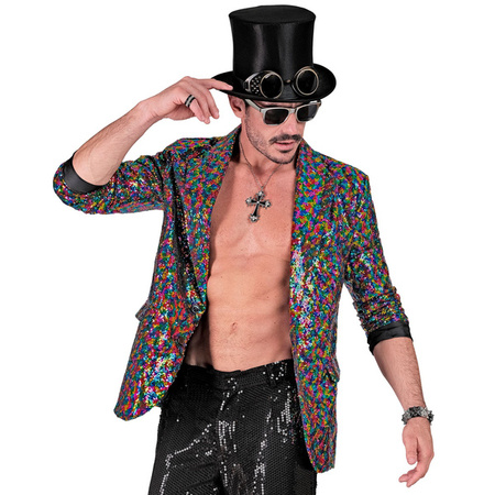 MĘSKA MARYNARKA CEKINOWA KOLOROWA