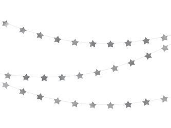 GIRLANDA SREBRNE GWIAZDKI