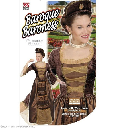 STRÓJ BAROKOWY BARONOWA BRĄZOWA