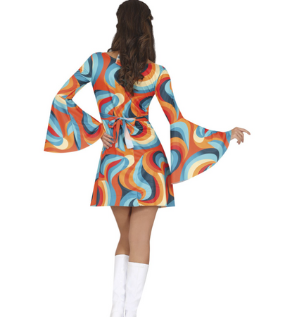 STRÓJ DAMSKI HIPISKA KOLOROWA 