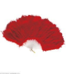 WACHLARZ CZERWONY Z PIÓR