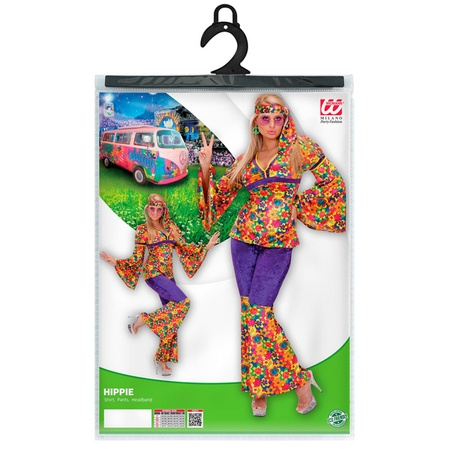 STRÓJ HIPPIS DAMSKI W KWIATY