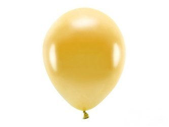 BALONY ECO 30cm METALIZOWANE ZŁOTE 10szt